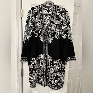 The Limited Black and White Patterned Cardigan